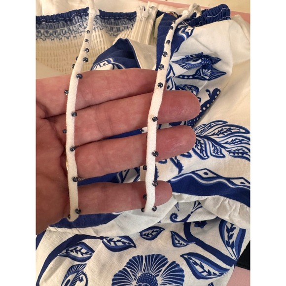 FARM RIO Blu Maxi Dress Blue White - Picture 5 of 6